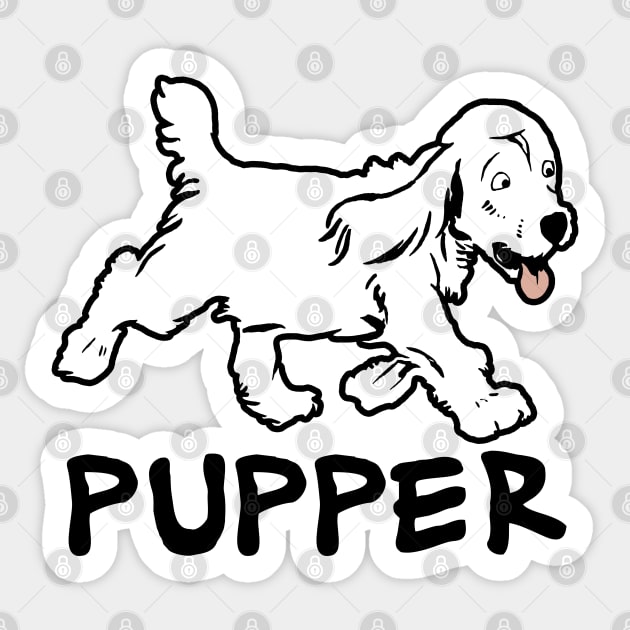 Pupper Sticker by SandraKC